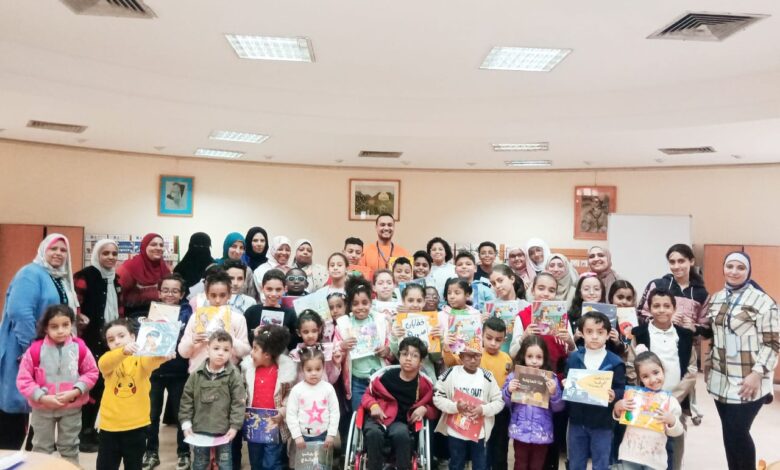 فيزو يصبح سعيدًا.. ورشة حكي للأطفال في مكتبة المعادي العامة