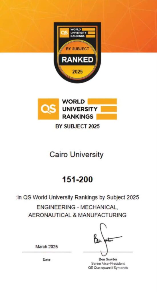 جامعة القاهرة تواصل إنجازاتها الدولية فى تصنيف QS الإنجليزي واحتفاظها بموقعها ضمن أفضل 300 جامعة بين 30 ألف جامعة عالمية في التخصصات الرئيسية.
