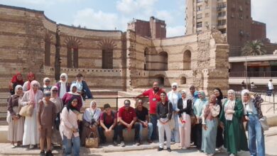 جامعة حلوان تواصل تعريف طلابها بكنوز التراث المصري