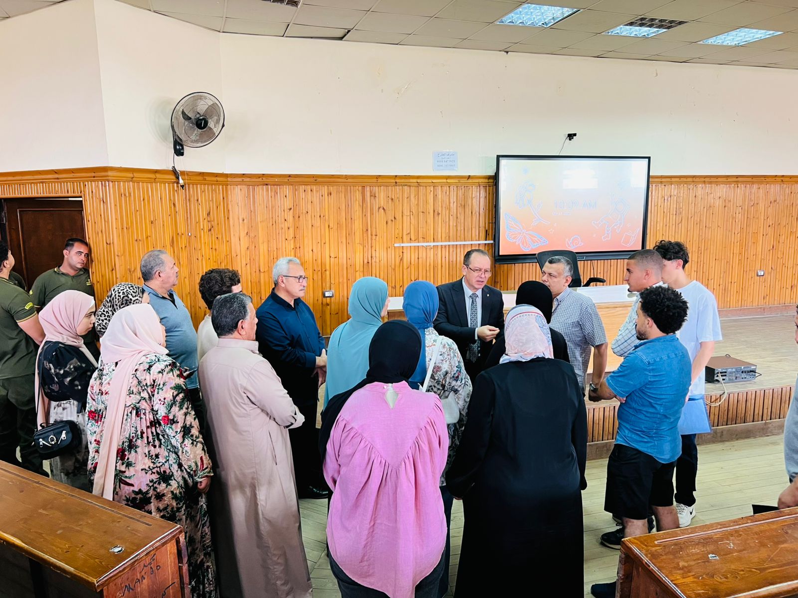 رئيس جامعة الدلتا التكنولوجية يطمئن على استعدادات الجامعة للعام الدراسى الجديد