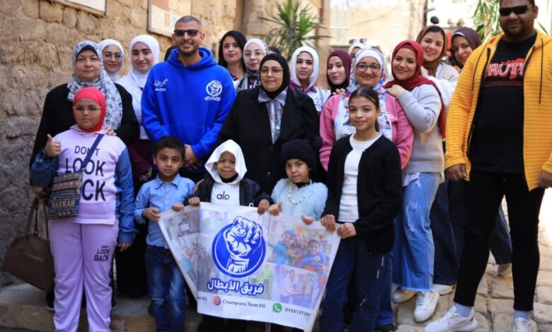 فريق مشروع تخرج إعلام القاهرة "ميلانين 404"  ينظم احتفالية ليوم اليتيم  ببيت السناري