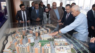 وزير التعليم العالي يتفقد الحرم الجديد لجامعة سنجور بمدينة برج العرب