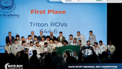 الأكاديمية العربية تحصد تذكرة التأهل لنهائيات كندا للـ ROV