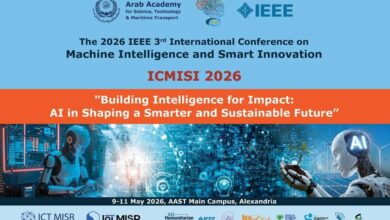 الأكاديمية العربية تطلق مؤتمر "آيكوميس 2026" المؤتمر الدولي الثالث للذكاء الآلي بمشاركة 25 دولة