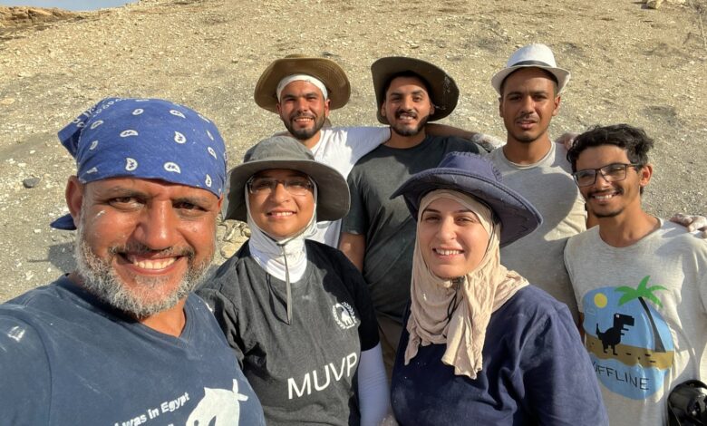 فريق بحثي بجامعة المنصورة يكتشف موقعًا حفريًا بحريًا يعود إلى أكثر من 62 مليون سنة
