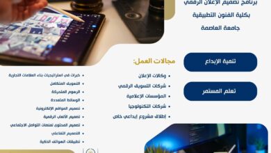 تنسيق الجامعات ٢٠٢٦.. اكتشف برنامج تصميم الإعلان الرقمي بكلية الفنون التطبيقية جامعة العاصمة
