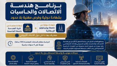 تنسيق الجامعات 2026.. تعرف على برنامج هندسة الاتصالات والحاسبات بجامعة العاصمة
