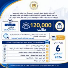 التعليم العالي: 120 ألف طالب يسجلون لأداء اختبارات القدرات.