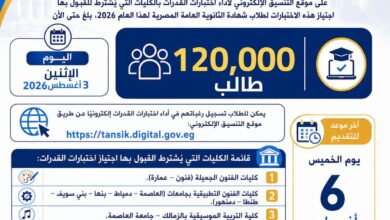التعليم العالي: 120 ألف طالب يسجلون لأداء اختبارات القدرات.