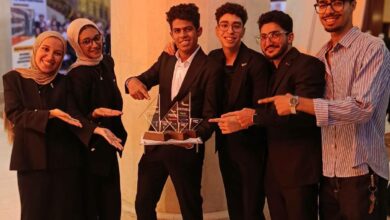 فريق جامعة حلوان التكنولوجية الدولية يحصد المركز الأول في منافستي Climate Tech وSmart Scape