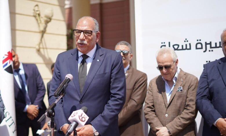الجامعة البريطانية في مصر تستضيف مسيرة شعلة الدورة الثانية عشرة من بطولة الألعاب الأفريقية للجامعات