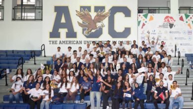 AUC CELEBRATES TORCH RELAY ARRIVAL FOR 12TH ALL-AFRICA UNIVERSITY GAMES