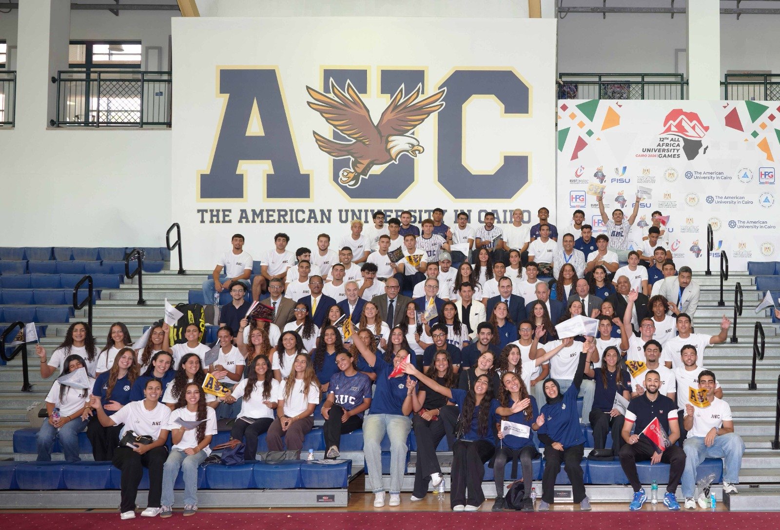 AUC CELEBRATES TORCH RELAY ARRIVAL FOR 12TH ALL-AFRICA UNIVERSITY GAMES