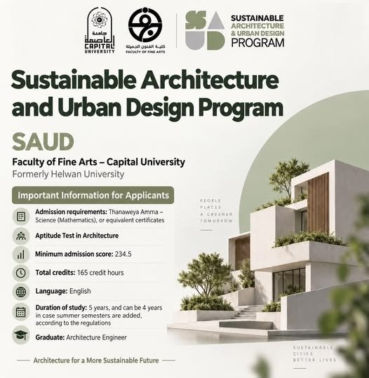 The Sustainable Architectural and Urban Design(SAUD)Program at the Faculty of Fine Arts in Zamalek